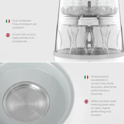Nuvita STERIEASY – damp sterilisator- Tilberedning & Rengøring