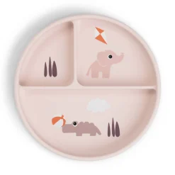 Done By Deer Stick&Stay inddelt tallerken Playground Pudder- Service