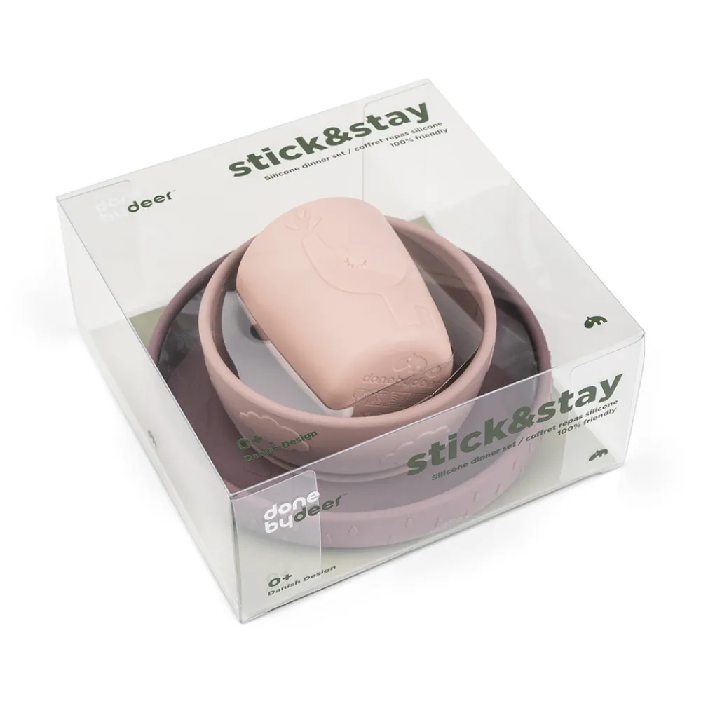 Done By Deer Stick&Stay spisesæt Deer friends Pudder- Service