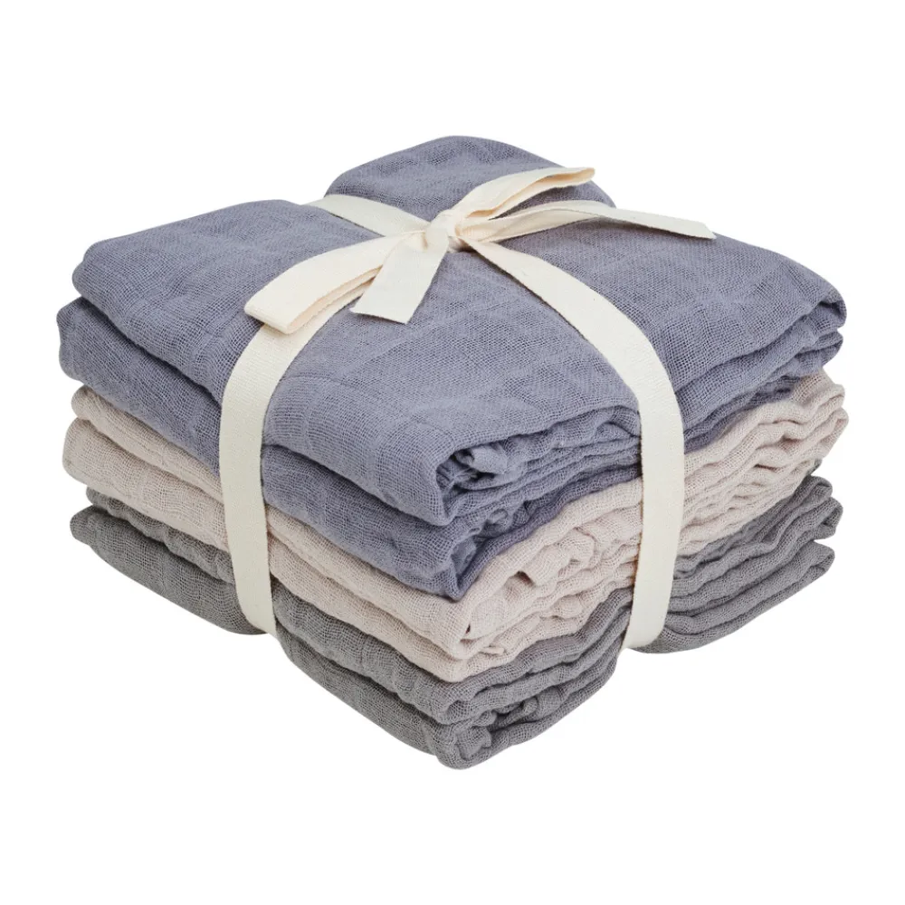 Pippi Stofble (6-pack) - Tradewinds - 65*65 cm-Børn Stofbleer & Klude|Stofbleer