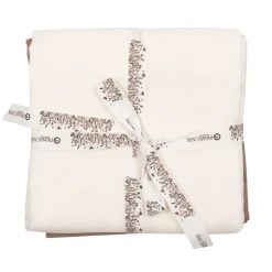 Müsli Stofble 2-pak, 75x75 cm - Balsam cream-Børn Stofbleer