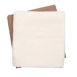 Müsli Stofble 2-pak, 75x75 cm - Balsam cream-Børn Stofbleer