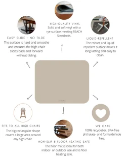 NOUI NOUI Stole underlag - Nude-Børn Tilbehør Til Højstole