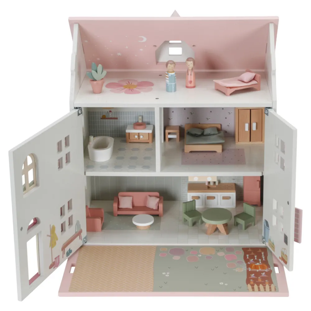Little Dutch Stort dukkehus med tilbehør- Dukkehuse