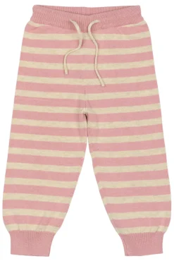 PETIT PIAO Strikbukser - Off White/Rosa- Bukser