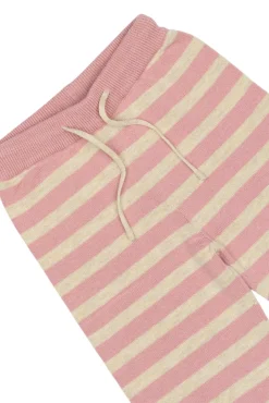 PETIT PIAO Strikbukser - Off White/Rosa- Bukser