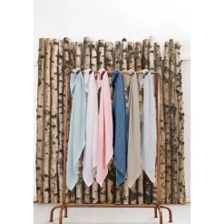 VINTER & BLOOM Striktæppe, bomuld, Sage green-Børn Tæpper