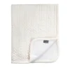VINTER & BLOOM Striktæppe med fleece, Ivory-Børn Tæpper
