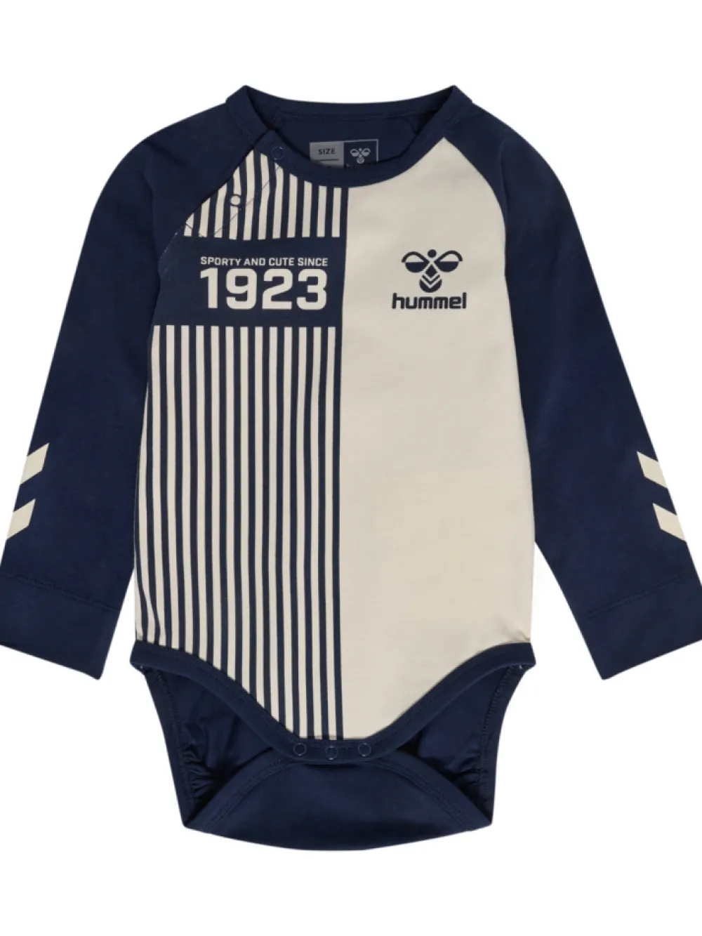 hummel Stripy body langærmet - black iris- Bodystocking Langærmet