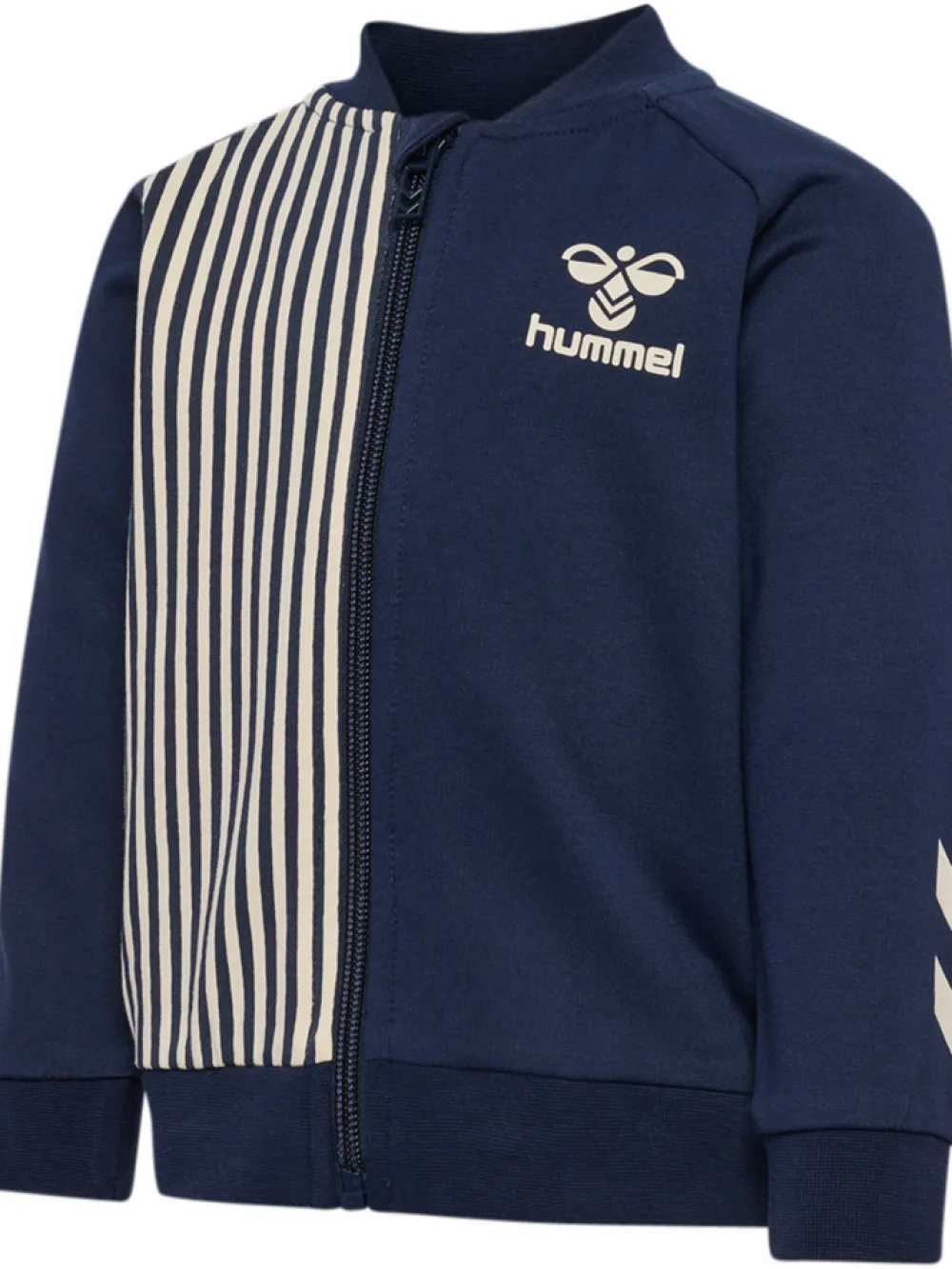 hummel Stripy zip jakke - black iris- Cardigans, Veste & Trøjer