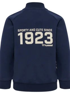 hummel Stripy zip jakke - black iris- Cardigans, Veste & Trøjer