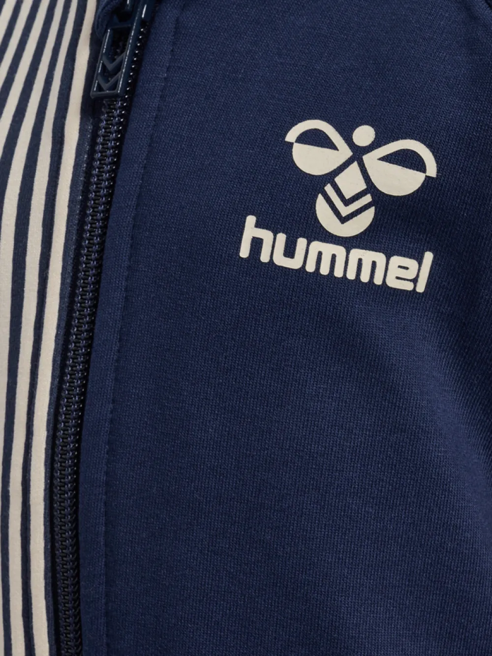 hummel Stripy zip jakke - black iris- Cardigans, Veste & Trøjer