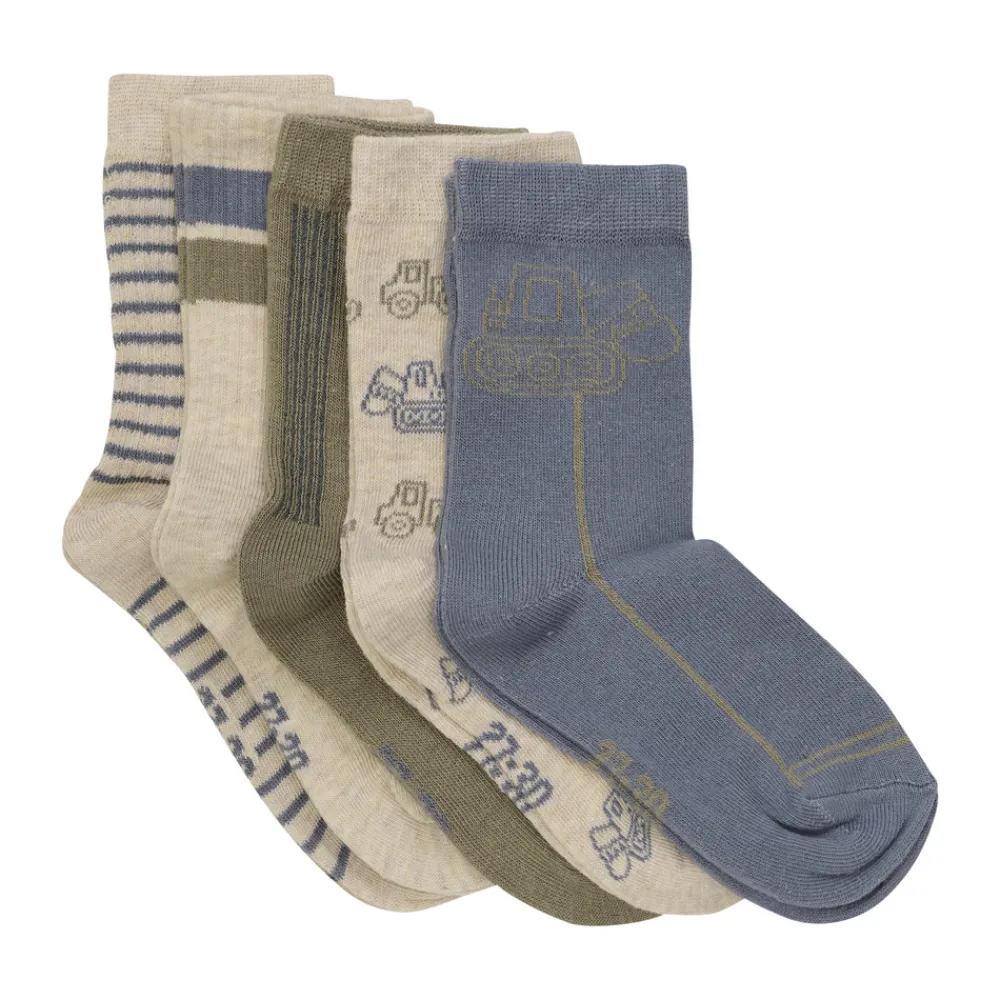 BeKids Strømpe m. mønster (5-pak) - 990- Strømper|Multipack