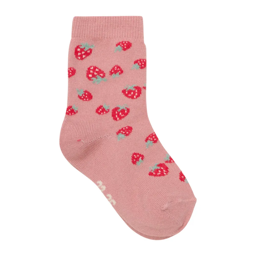 BeKids Strømpe m. mønster (5-pak) - Chinese Red- Strømper|Multipack