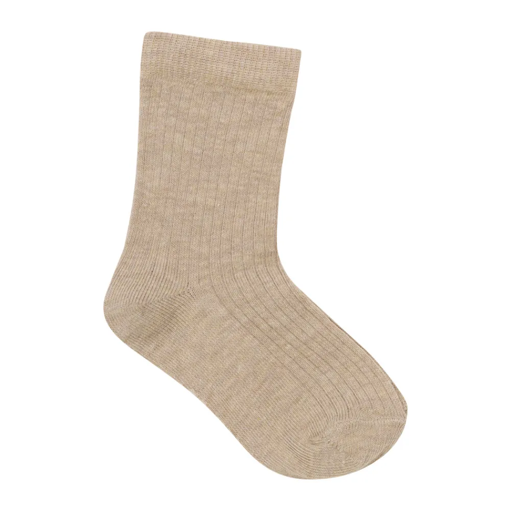 BeKids Strømpe m. mønster (5-pak) - Sandshell- Strømper|Multipack