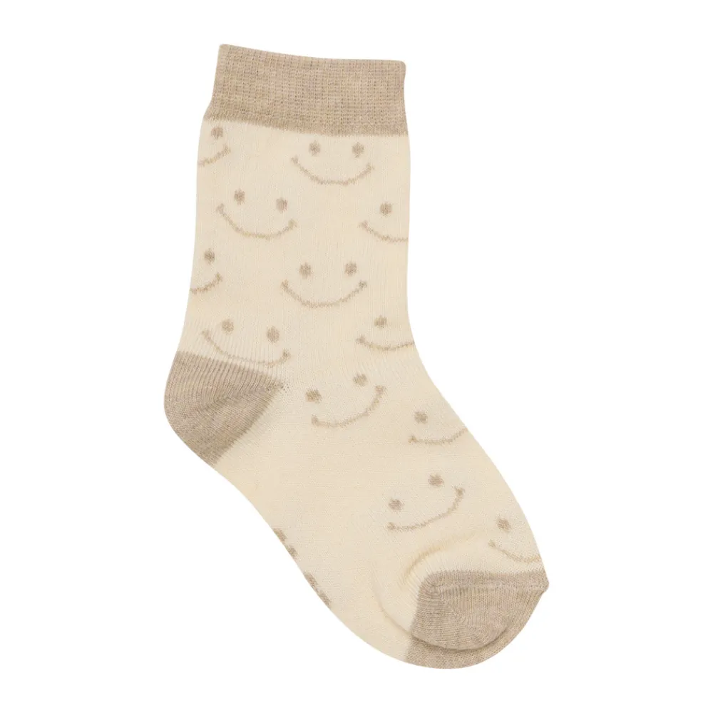 BeKids Strømpe m. mønster (5-pak) - Sandshell- Strømper|Multipack