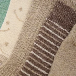 BeKids Strømpe m. mønster (5-pak) - Sandshell- Strømper|Multipack