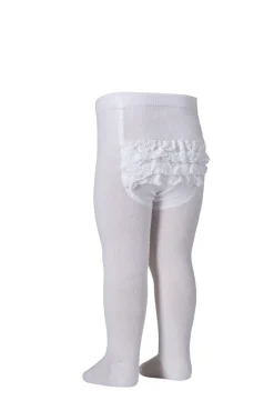 MP Denmark Strømpebukser Rumba Med Blonde - 1 Hvid- Strømpebukser