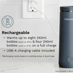 Baby Brezza Superfast Portable Bottle Warmer Black- Tilberedning & Rengøring