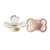 BIBS Supreme 2pk.0-6 mdr. ivory / blush silicone- Sutter
