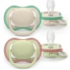 Philips Avent Sut Ultra air, 6-18 m, lys beige/lysegrøn- Sutter