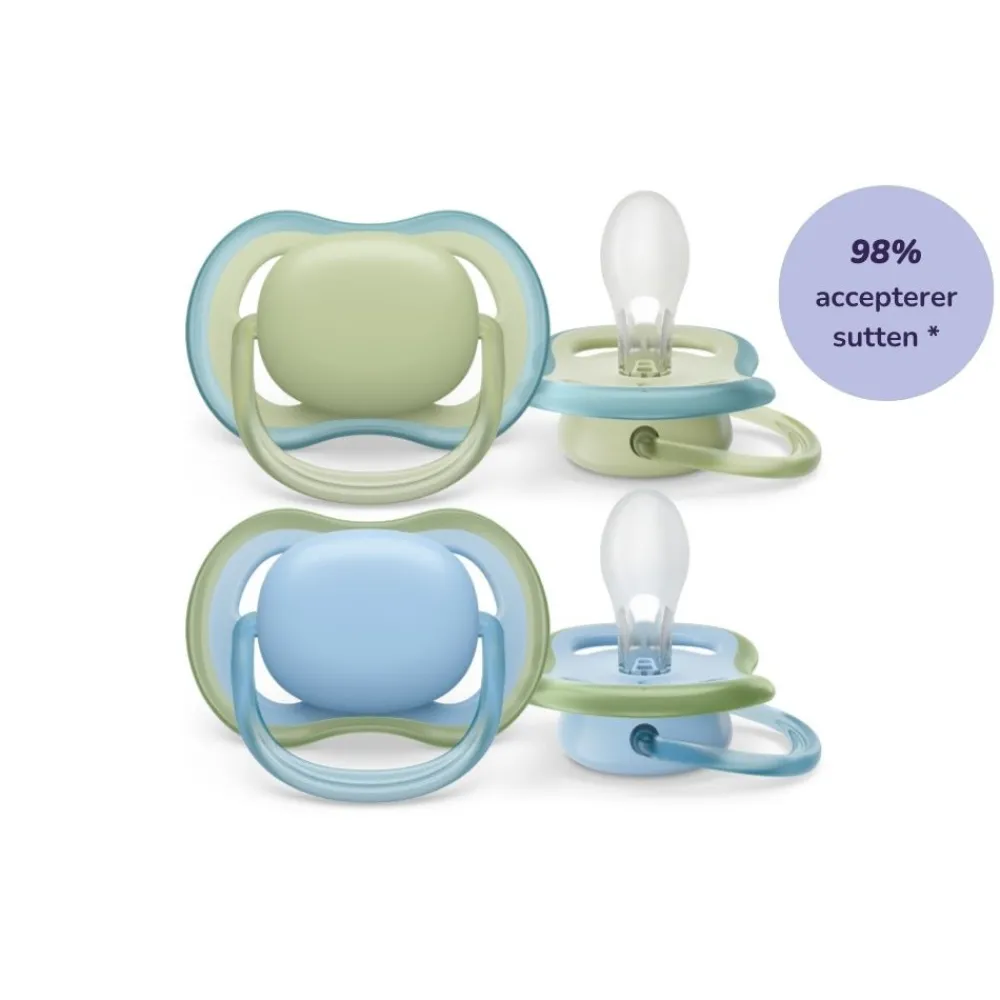Philips Avent Sut, Ultra Air 0-6 mdr. 2-pk- Sutter