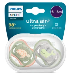 Philips Avent Sut, Ultra Air 6-18 mdr. 2-pk- Sutter
