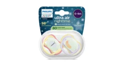 Philips Avent Sut Ultra air, Nat, 0-6 m, gul/lilla- Sutter