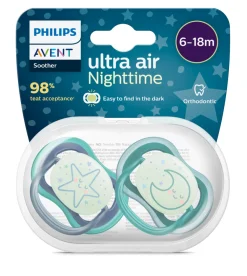Philips Avent Sut, Ultra Air Nat 6-18 mdr. 2-pk- Sutter