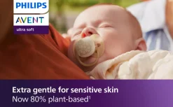 Philips Avent Sut Ultra soft, 0-6 m, lysegul/lysegrøn- Sutter