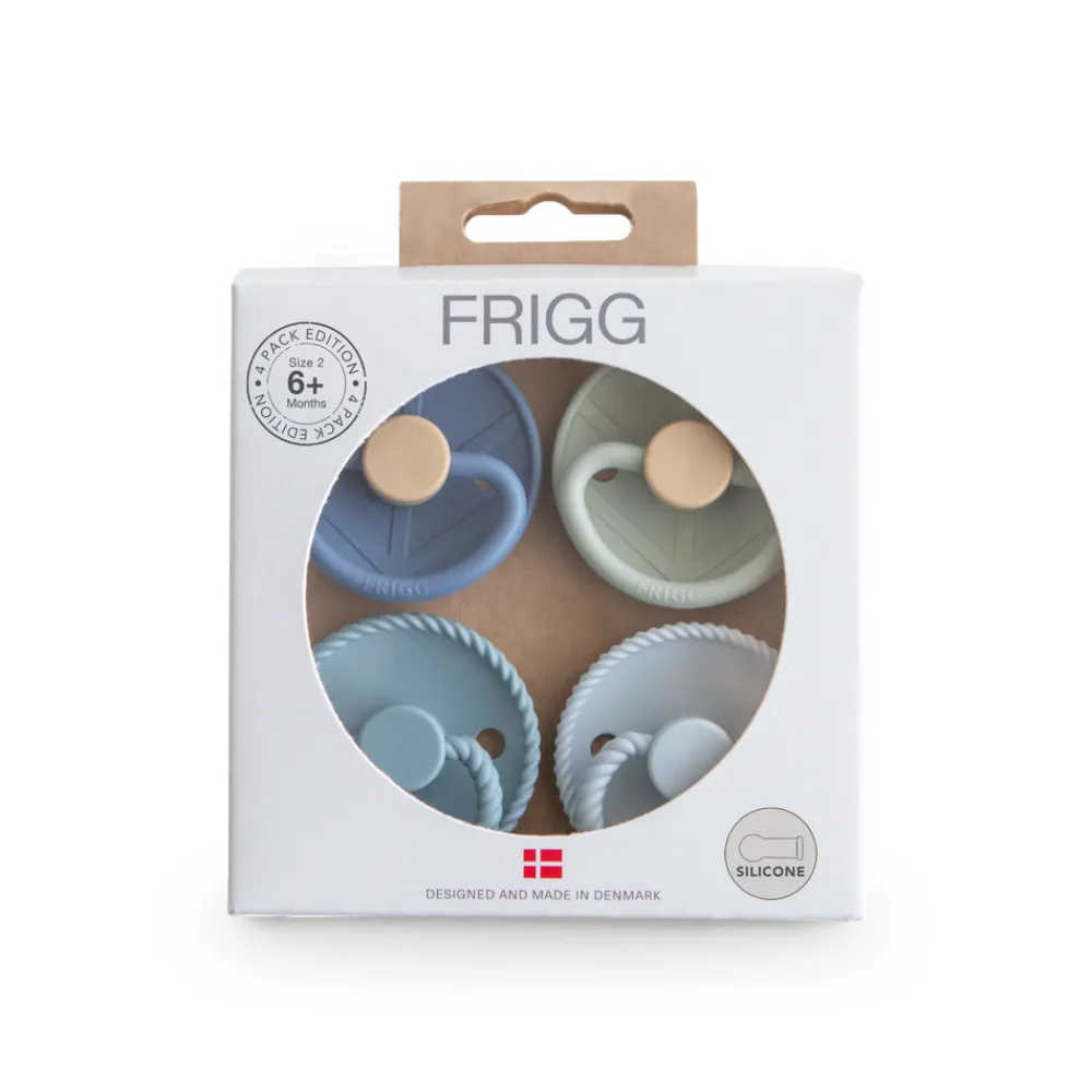 FRIGG Suttepakke 4-Pak Skyline Serenity Silikone Str. 2- Sutter