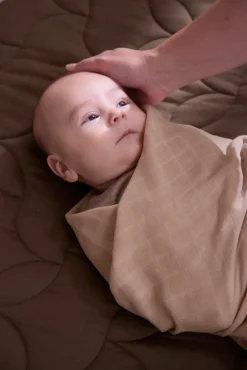 Filibabba Svøb 120x120 cm - Warm Grey-Børn Svøb