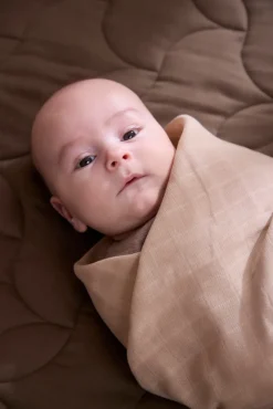 Filibabba Svøb 120x120 cm - Warm Grey-Børn Svøb