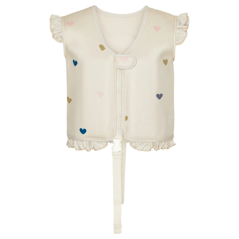 Vanilla COPENHAGEN Svømmevest - Neopren - Frill - Milk - Hearts - MILK- Badetilbehør