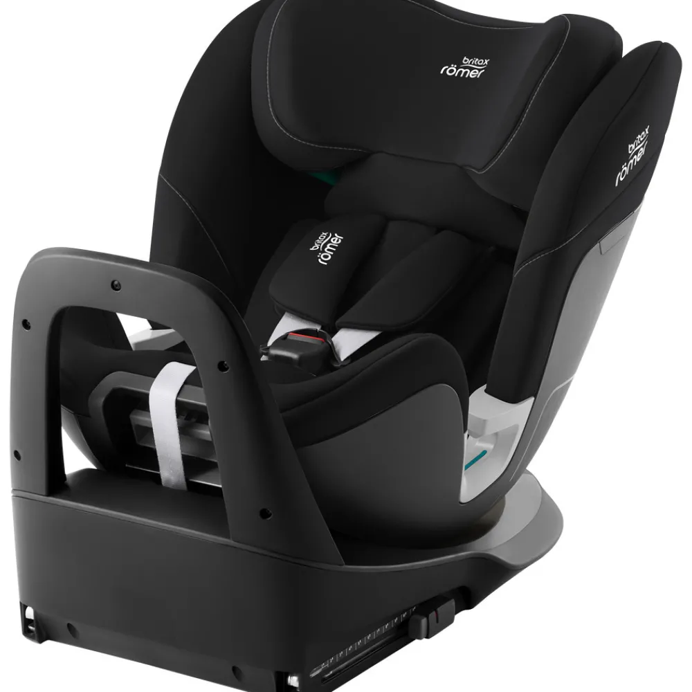 Britax Römer Swivel autostol - Space Black- Autostole Med Integreret Baser|Autostole 40-150 Cm (0-12 År)