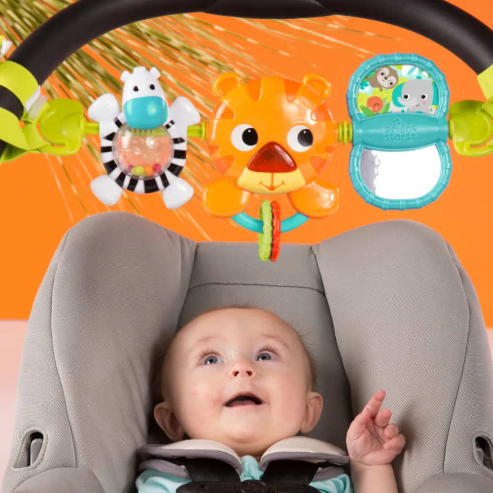 Bright Starts Take Along Carrier Toy Bar Legetøjsrangle- Legetøj Til Barnevogne & Autostole