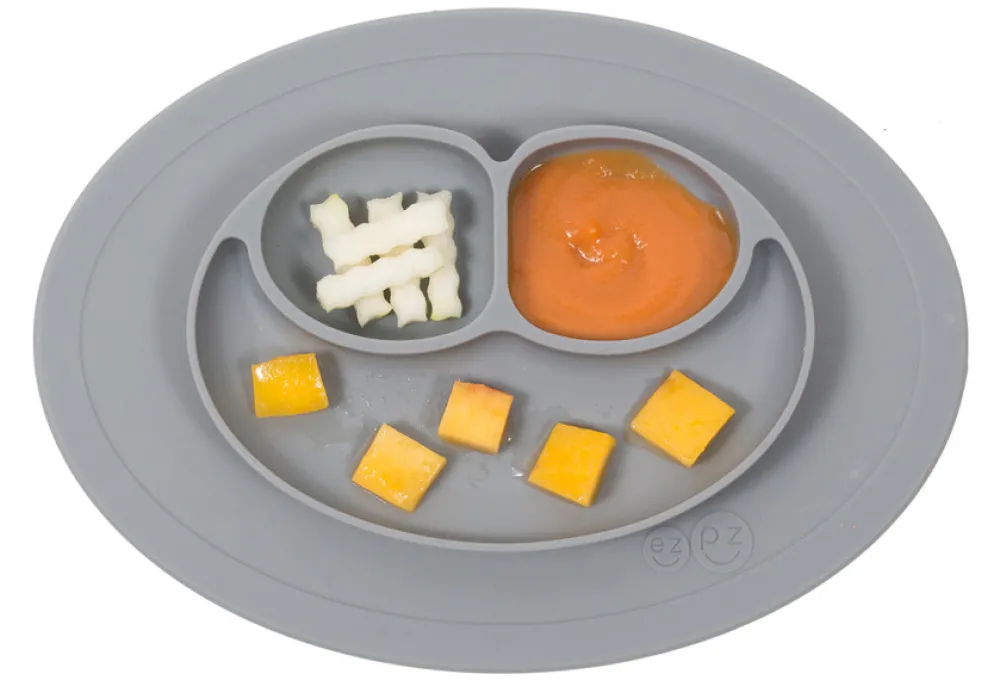 EZPZ Tallerken Mini Mat - Grey- Service