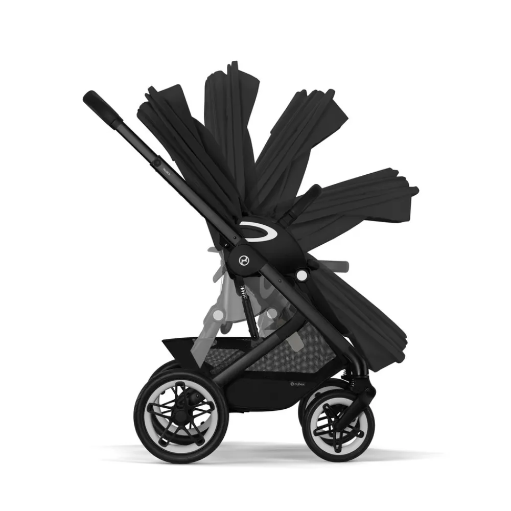 Cybex Talos S Lux - moon black- Klapvogne Med Flade Sæder
