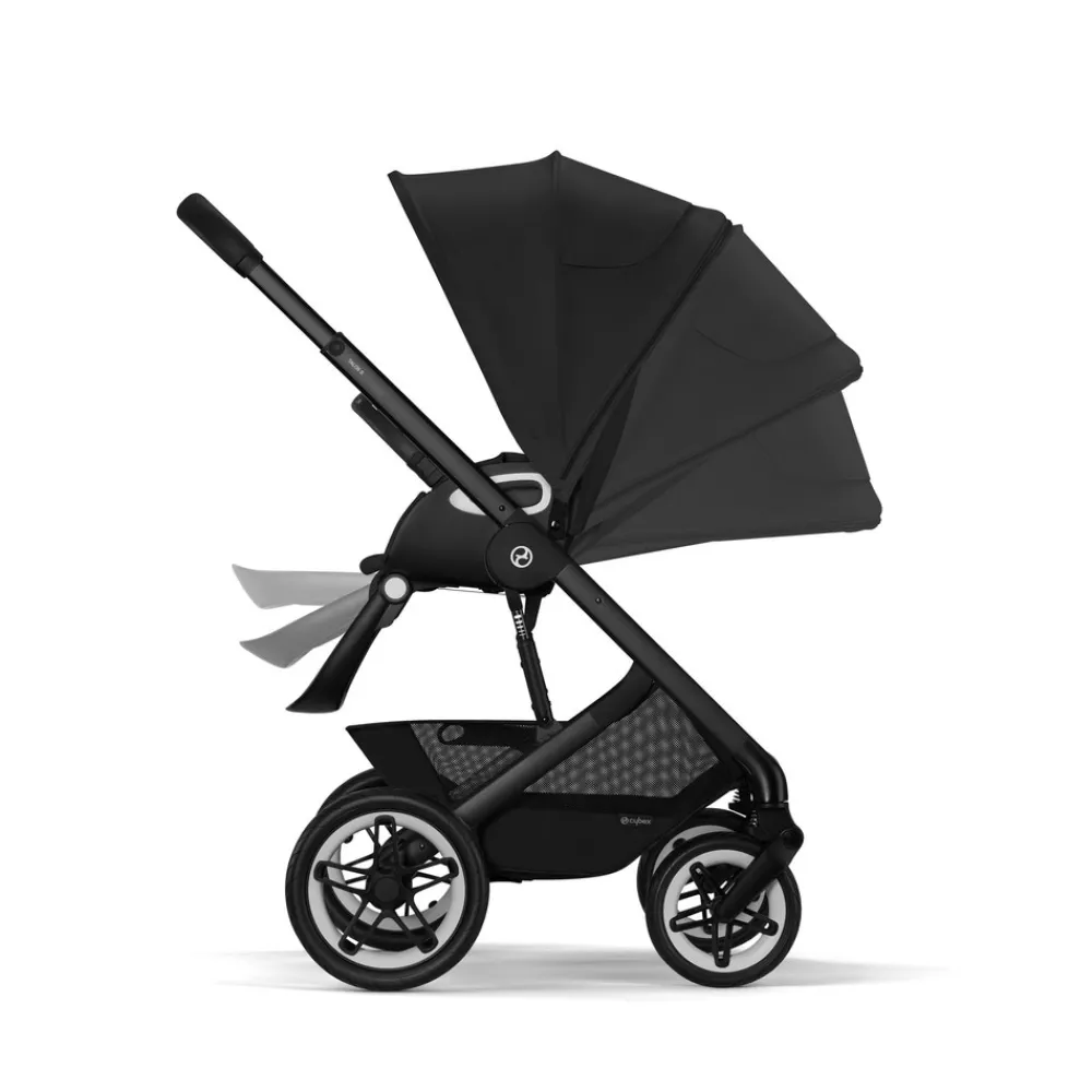 Cybex Talos S Lux - moon black- Klapvogne Med Flade Sæder