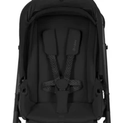 Cybex Talos S Lux - moon black/black m. Cot S Lux- Kombivogne Med Flade Sæder