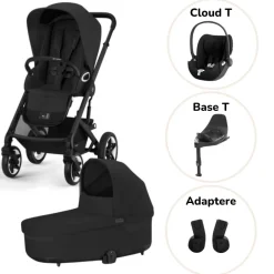 Cybex Talos S lux pakke - moon black- Kombivognspakker|Vognpakker