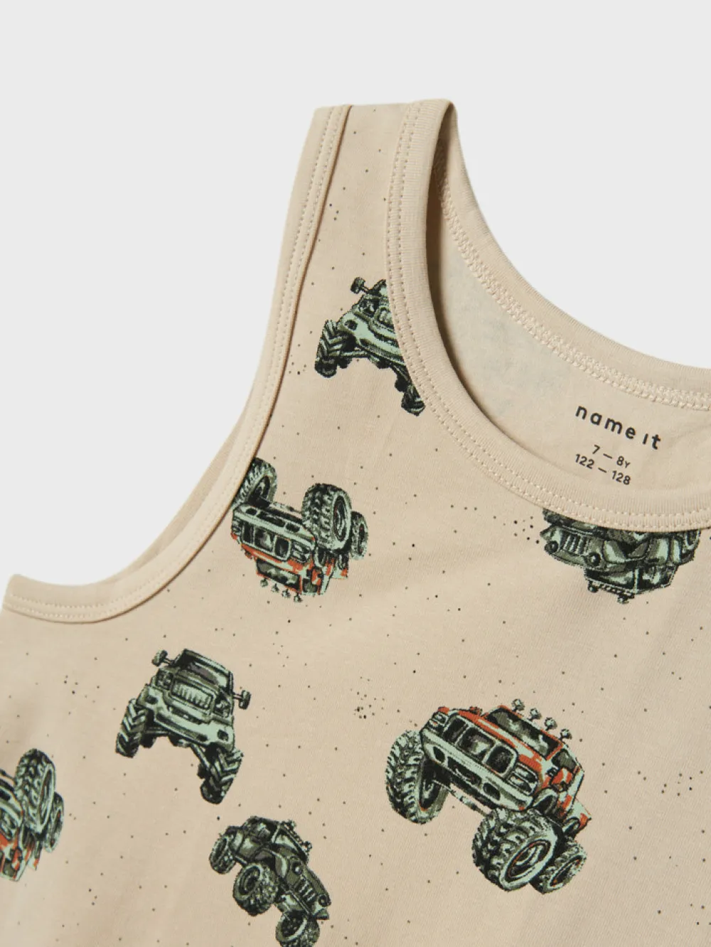 NAME IT Tank Top 2p Monster Truck - Peyote- Undertøj