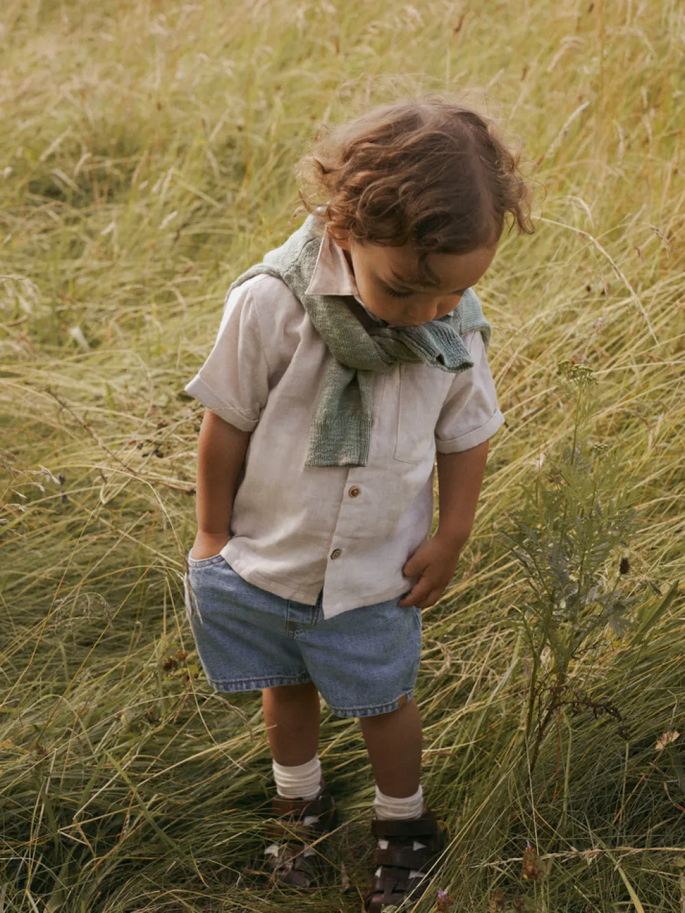 Lil' Atelier Tarou kortærmet løs skjorte - BLEACHED- Skjorter