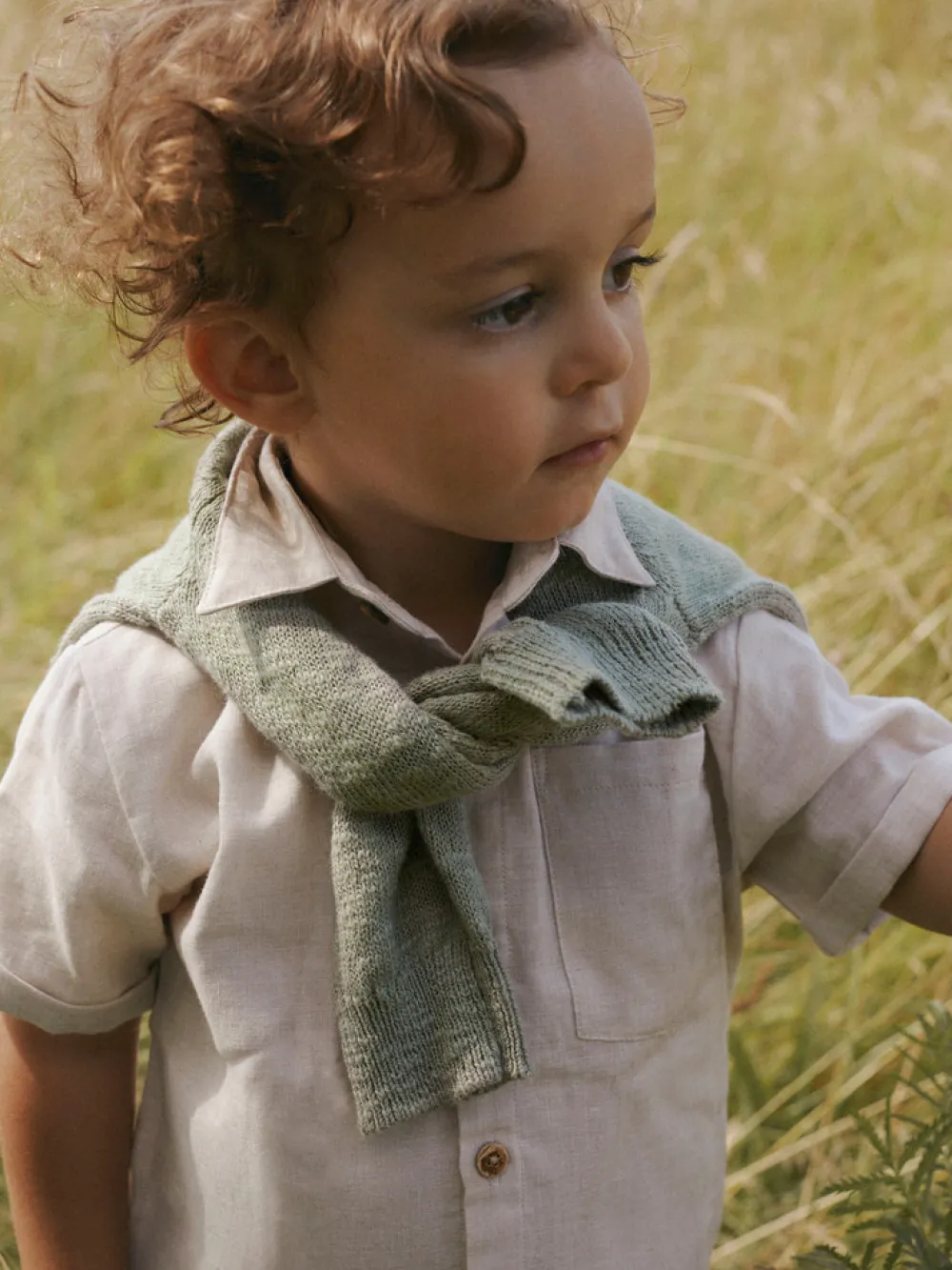 Lil' Atelier Tarou kortærmet løs skjorte - BLEACHED- Skjorter