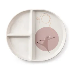 Sebra Tastii, tallerken m/3 rum, Teeny Toes- Service