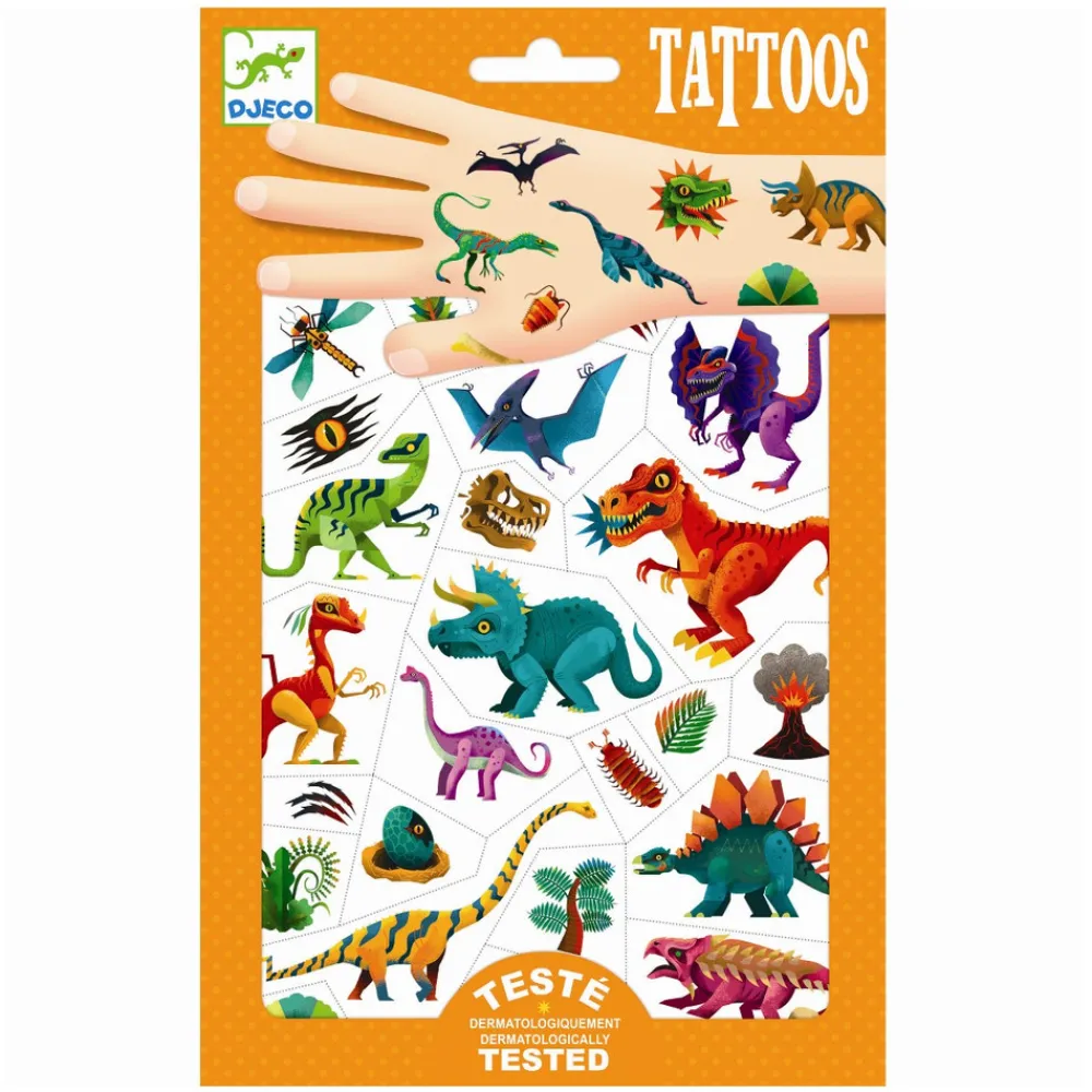 Djeco Tattoos, Dinosaurs- Neglelak & Tatoveringer