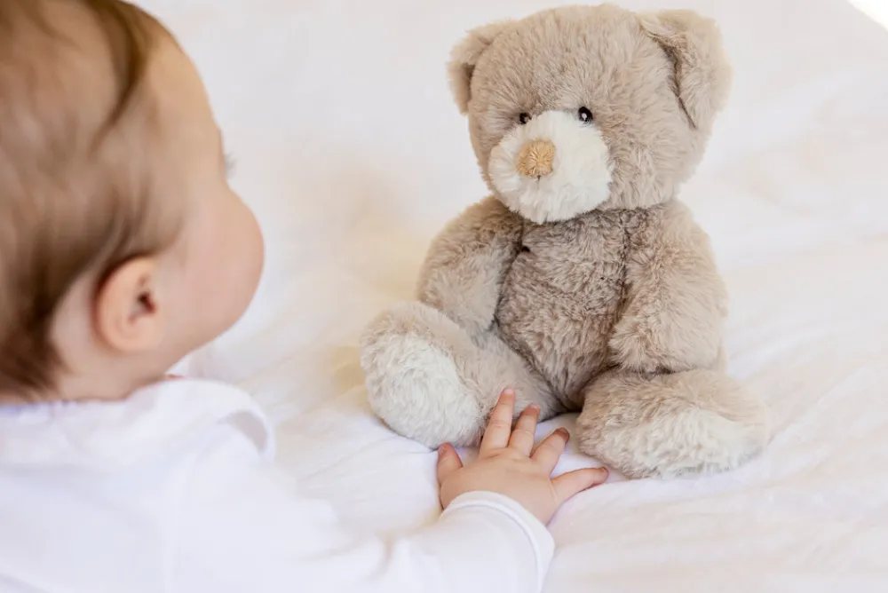 Teddykompaniet Teddybamse Mocca lille, beige, 25 cm- Bamser