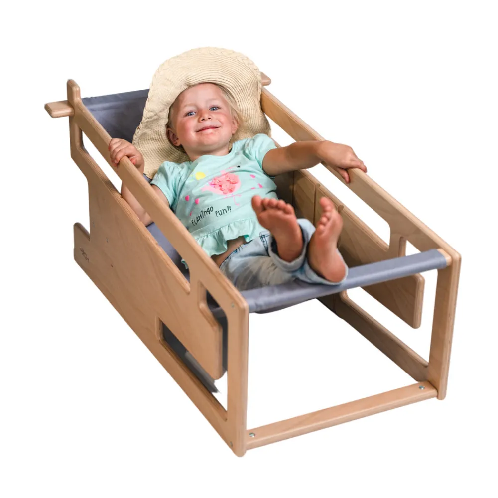 TUKI Tekstil til læringstårn - grå-Børn Læringstårne