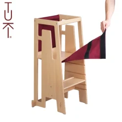 TUKI Tekstil til læringstårn - grå-Børn Læringstårne