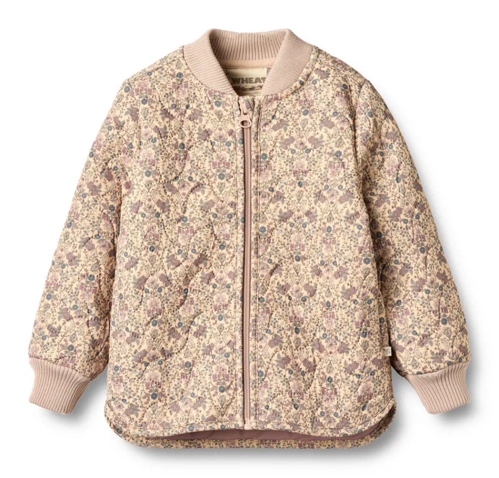 Wheat Termojakke Loui - Mellow peach tapestry- Termotøj